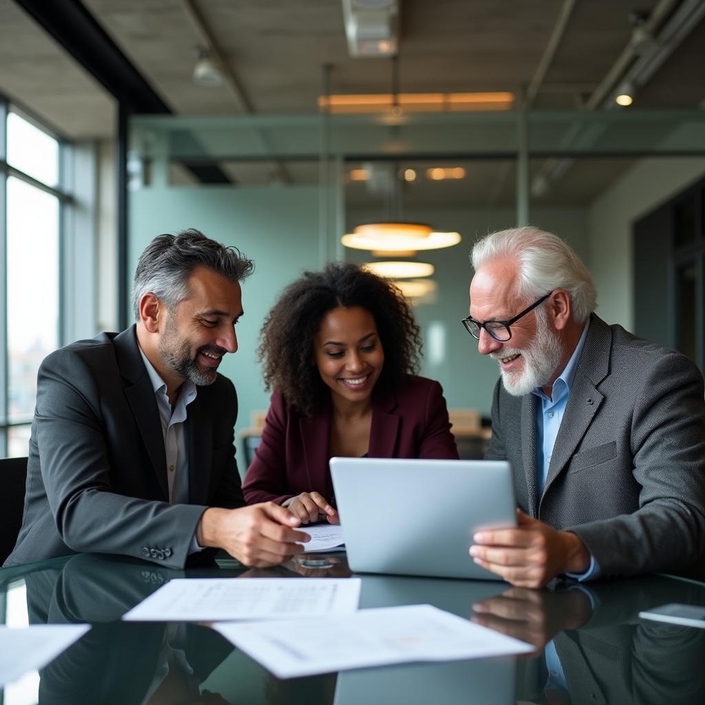 Team professionale in workshop di formazione digitale